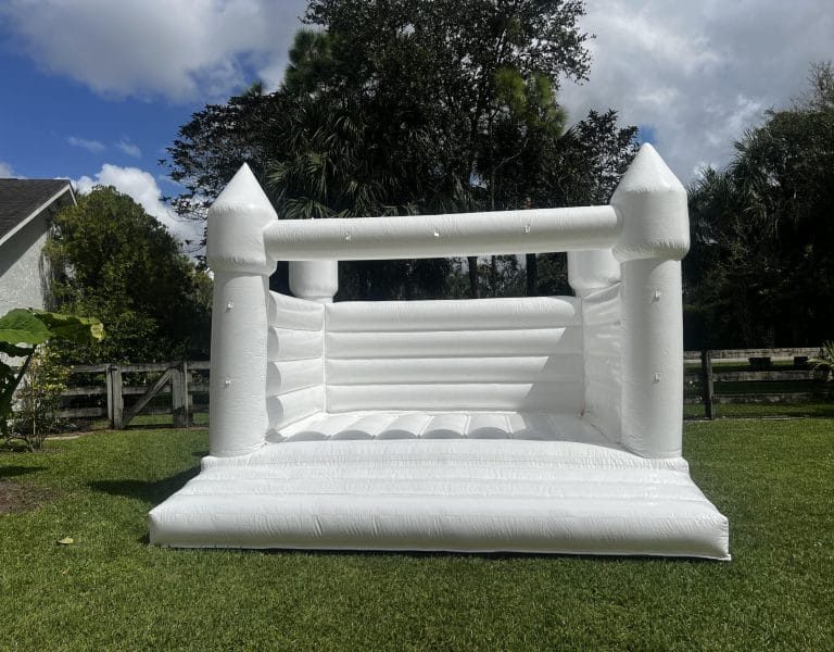 white bouce house
